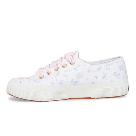 Superga Floral Print Sneakers Size 8.5/39.5 - Picture 2 of 6